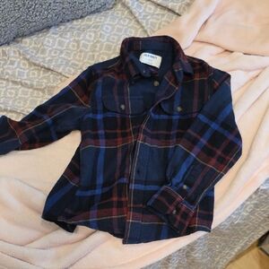 Old Navy Navy and Red Checkered Shirt